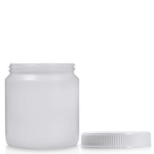 285ml Natural Plastic Jar & Plastic Lid Ampulla Ltd 0161 367 1414