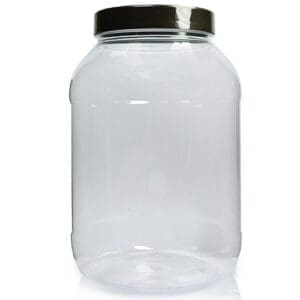 3 Litre Clear PET Plastic Jar