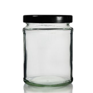 300ml Clear Glass Food Jar & Twist Off Lid