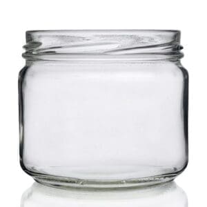 300ml Squat Clear Glass Food Jar