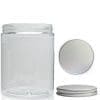 300ml Clear Plastic Jar With Aluminium Lid