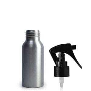 30ml Aluminium Bottle & Black Mini Trigger Spray