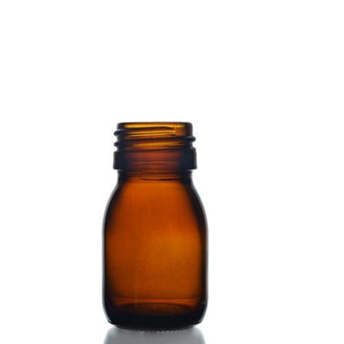 30ml Amber Glass Sirop Bottle w No Cap