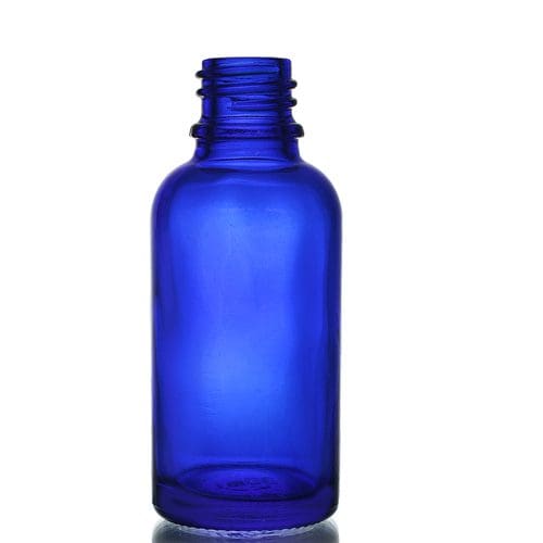 30ml Blue Glass Dropper Bottle w No Cap