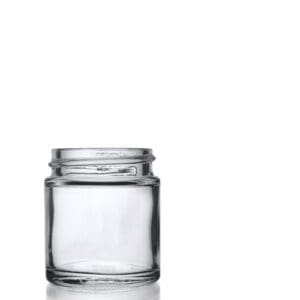 30ml Clear Glass Ointment Jar w No Cap