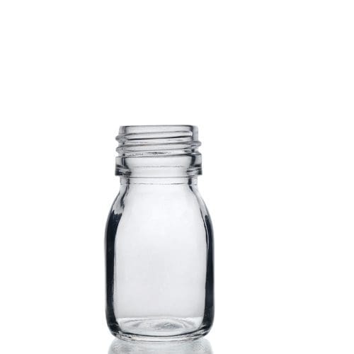 30ml glass syrup bottle