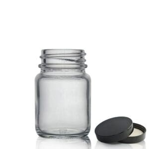 30ml Clear Pharmapac Jar w lid