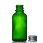 30ml Green Glass Dropper Bottle w Aluminium Cap