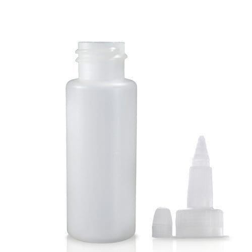 30ml Natural HDPE Plastic Round Bottle