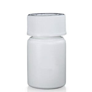 30ml White Pharmapac Container & White CR Screw Cap