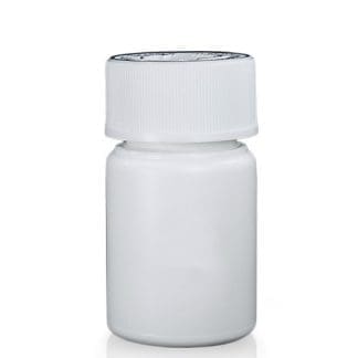 30ml White Pharmapac Container & White CR Screw Cap