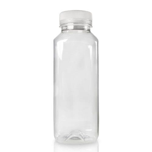 330ml Plastic Square Juice Bottle With Cap