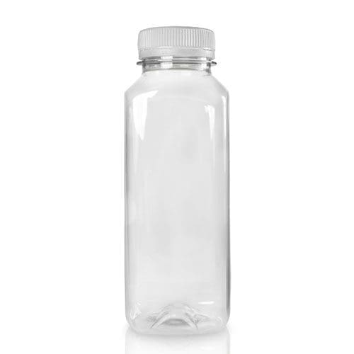 330ml Plastic Square Juice Bottle With Cap