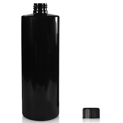 Black Plastic Bottle