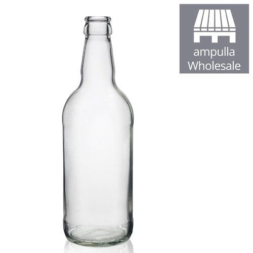 500ml Clear Glass Cider Bottle bulk