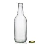 500ml clear glass cider bottle with crown cap