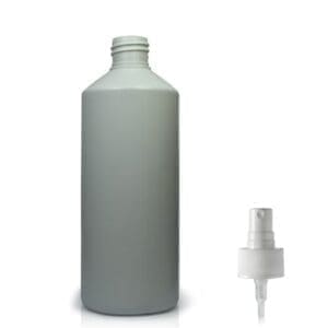 500ml PCR/ HDPE Plastic Bottle & 28mm Atomiser Spray