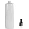 500ml White PET Plastic Bottle & Atomiser Spray