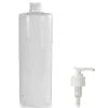 500ml White PET Plastic Bottle & Lotion Pump
