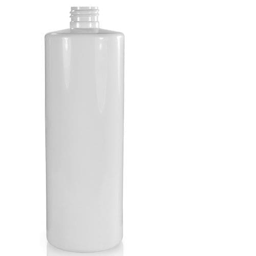 500ml White PET Plastic Bottle - Ampulla Packaging