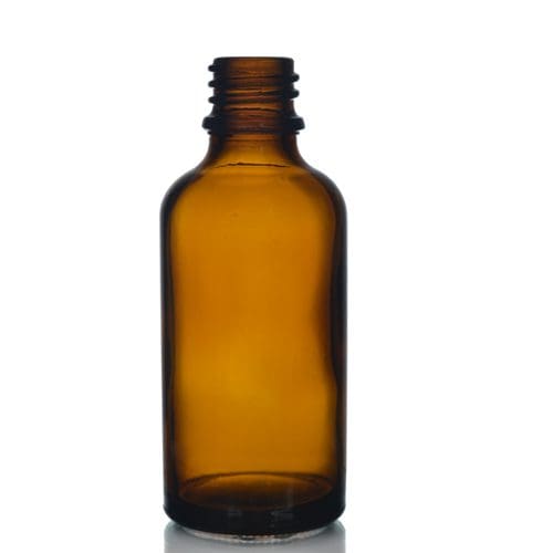 50ml Amber Glass Dropper Bottle w No Cap