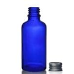50ml Blue Glass Dropper Bottle w Aluminium Cap