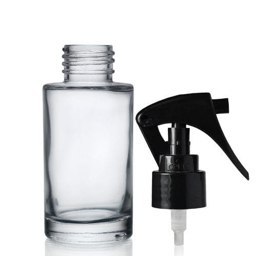 50ml Glass Simplicity Bottle w Black Mini Trigger