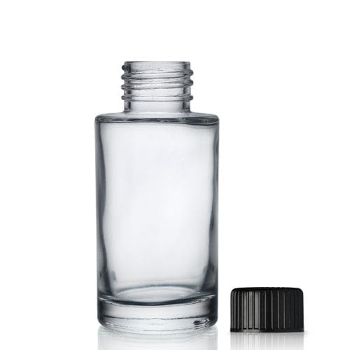 50ml Clear Glass Simplicity Bottle & Screw Cap Ampulla Ltd
