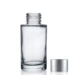 50ml Glass Simplicity Bottle w silver Cap