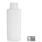 50ml White PET Plastic Bottle & Aluminium Cap