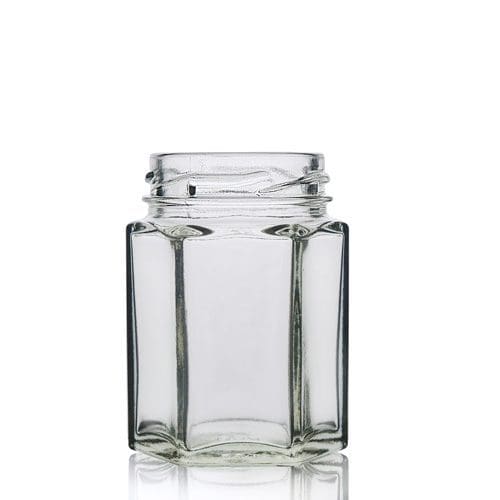 55ml Hexagonal Clear Glass Jars Wholesale Ampulla Packaging