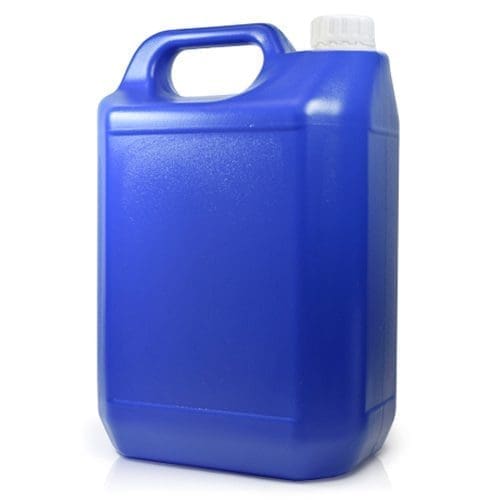 5 x 1 Litre Natural Plastic Jerry Cans with 38mm T/E Screw Caps 