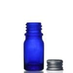 5ml Blue Glass Dropper Bottle w Aluminium Cap