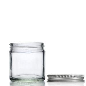 60ml Clear Glass Ointment Jar with Aluminium Cap