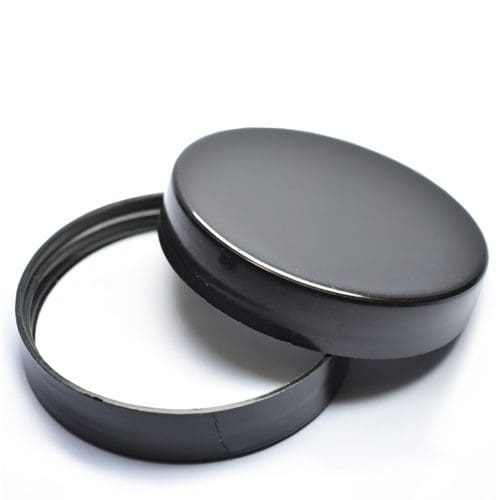 60ml smooth black jar lids