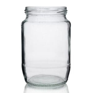 2lb Clear Glass Food Jar