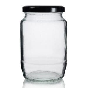 2lb Clear Glass Food Jar & Twist-Off Lid