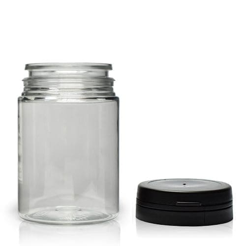 75ml Plastic Pill Jar With Snap-Hinged Cap
