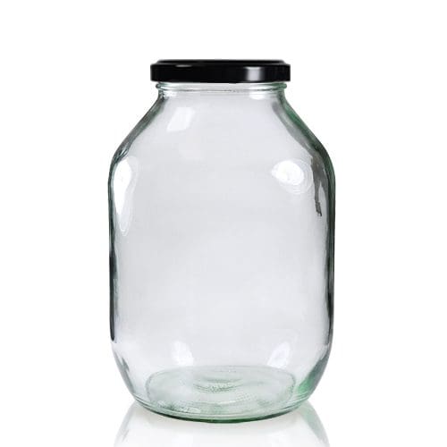 Half Gallon Clear Glass Pickle Jar & Lid Ampulla Ltd 0161 367 1414