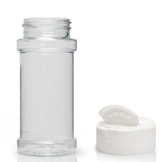 100ml Plastic Spice Jar With Flapper Cap
