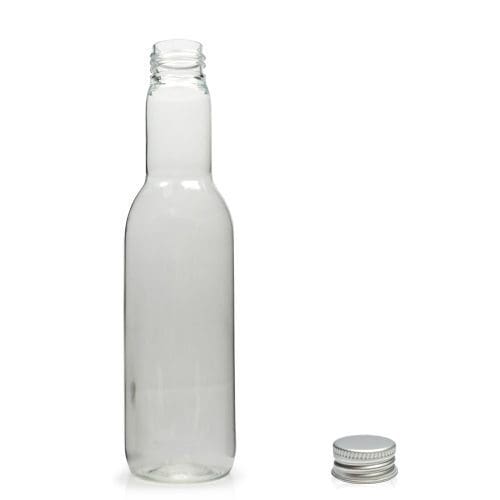 187ml Plastic Wine Bottle & Aluminium Cap