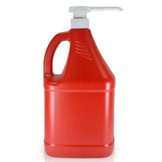 4 Litre Red Plastic Sauce Bottle With screw cap