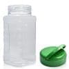 500ml Square Plastic Spice Jar With Flapper Cap