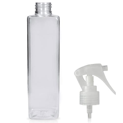 250ml Square Plastic Trigger Spray Bottle