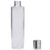 250ml Tall Square Plastic Bottle with disc-top cap