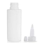 50ml White PET Plastic Bottle & Spout Cap