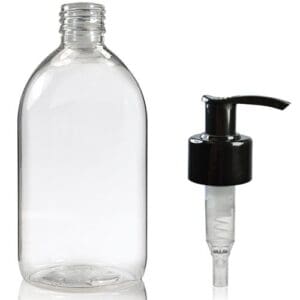 500ml Sirop bottle with black pump