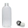 250ml Clear PET Oval Bottle With Cap