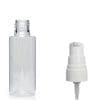 50ml Clear PET Plastic Tubular Bottle & Lotion Pump
