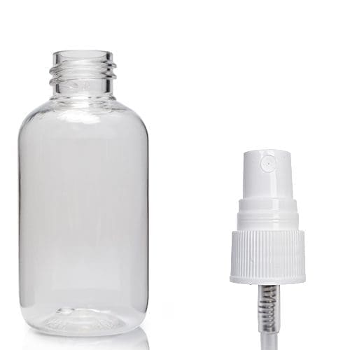 60ml Clear PET Bottle & Atomiser Spray